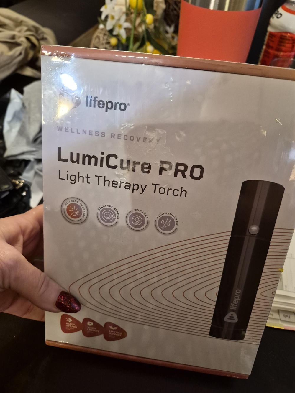 Lifepro LumiCure PRO Light Therapy Torch — Black